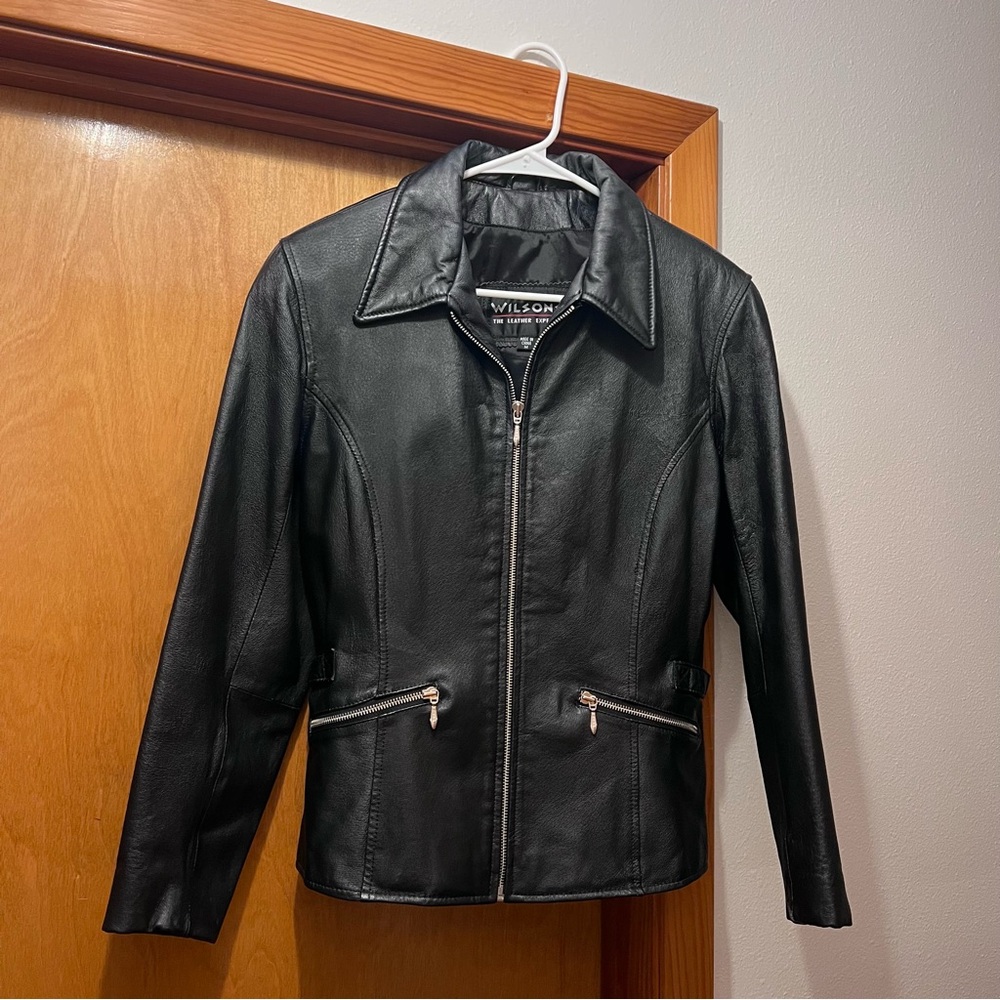 Wilsons Leather Women's Black Zip-Up Jacket